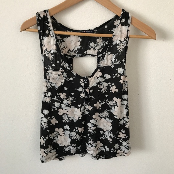 Brandy Melville Tops - Brandy Melville Floral Tanktop